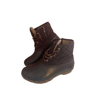 Sperry Women's 8.5 Saltwater Duck Boot Black